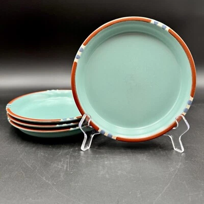 Juego de 4 platos de ensalada Dansk MESA TURQUOISE Southwest gres 7,25" Japón vintage Foto 1 de 4