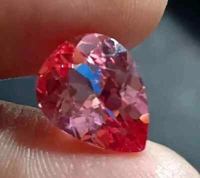 Maravillosa PIEDRA PRECIOSA SUELTA Padparadscha en forma de pera zafiro 13+ quilates con certificación EGL Foto 1 de 4