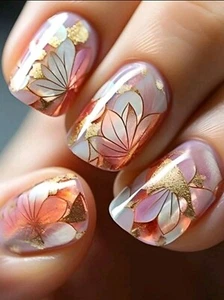 Artificial Nails kit (set of 24) with Nail Glue - Picture 1 of 2