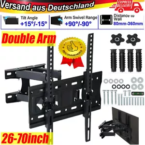 TV Wandhalterung für 32-85 Zoll Schwenkbare Wandhalter Fernseher Neigbare - Bild 1 von 24