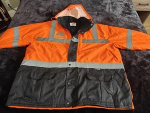 M-Safe Majestic High Visibility 2 Tone Jacket Z751316/X3 Waterproof Cal Trans#1 - Picture 1 of 13