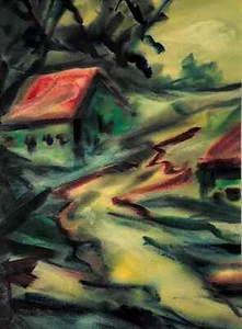 J.JAY Mcvicker, Watercolor on Paper, American Painter (1911 - 2004) - Picture 1 of 5