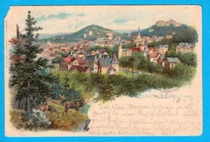 771 cartolina Blankenburg resina Magdeburgo 1899 xh - Foto 1 di 1