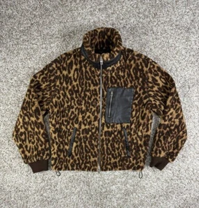 Amiri Printed Leopard Polar Fleece Jacket Men's Size Small - Picture 1 of 18