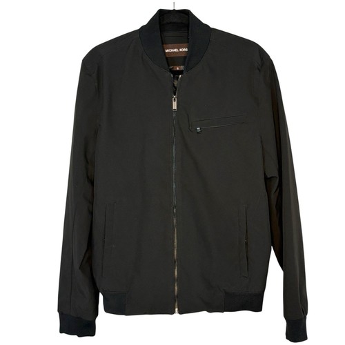 Michael Kors Giubbotto Bomber Uomo Full Zip Leggero Cappotto Casual Nero Taglia S