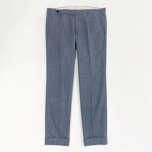 Rota Pantaloni Di Sartoria Men's Cotton Wool Casual Trousers Blue Size 48 Used - Picture 1 of 8