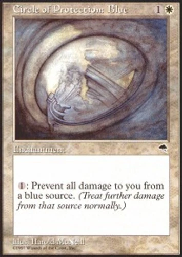 Circle of Protection: Blue - Tempest # MTG Magic The Gathering - Image 1 of 1