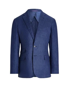 Ralph Lauren Purple Label Kent Hand Tailored Linen Dobby Jacket Blazer New $1995 - Picture 1 of 5