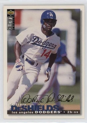 1995 Upper Deck Collector's Choice Gold Foil Signature Delino DeShields #218 - Image 1 of 2