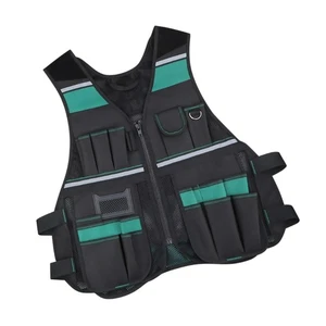 Functional Men s Tool Vest For Carpenters And Electricians With Ample Pockets - Picture 1 of 8