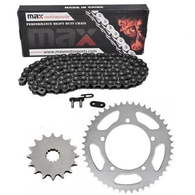 Kit de cadena de transmisión y piñones negros para Suzuki DL650 V-Strom 650 Xt Abs 04-24 Foto 1 de 4