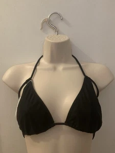Solskin Tan Through Bikini Top Medium Black Mesh BNWT Freepost - Picture 1 of 11