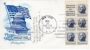 5 CENT BOOKLET STAMPS - 1962 - DC1587 - Picture 1 of 1