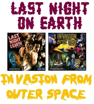 LOT of TWO - Last Night on Earth - Invasion from Outer Space - Both with CD -NEW - Image 1 of 4
