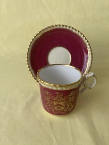 Spode armorial porcelain Demitasse Coffee Duo Worshipful Co. Clothworkers Y7309 - Picture 1 of 15