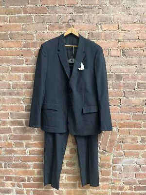 Traje para hombre Jil Sander talla 54 IT, lana azul marino elástica, Italia Foto 1 de 4