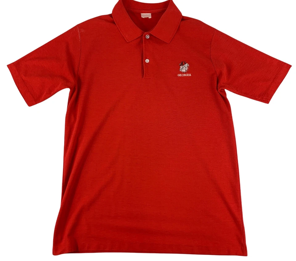 Polo de golf vintage de una sola puntada University of Georgia Bulldogs UGA para hombre S Foto 1 de 4