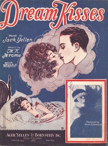Vintage Sheet Music - Dream Kisses with Ukulele Arrangement Ann Chandler - Picture 1 of 1
