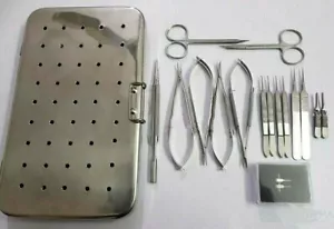 Mikrochirurgie Set Micro Nadelhalter Schere Mikrochirurgische Instrumente - Bild 1 von 4