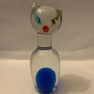 Mid Century Antonio Da Ros Gino Cenedese Sommerso Katze Skulptur Neuwertig - Bild 1 von 6