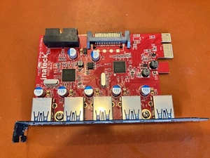 Inateck KT5001 PCI-E to USB 3.0 5-Port PCI Express Card and 15-Pin Power Connect - Picture 1 of 3