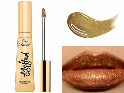 TOO FACED MELTED GOLD LIQUIFIED GOLD LIP GLOSS GLITZER LIPPENSTIFT LIPGLOSS HOT