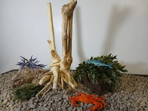driftwood aquarium fish & reptiles 7x15" natural stump decor - Picture 1 of 10