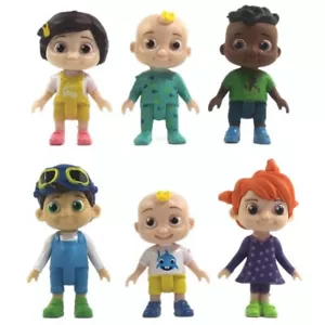 Kids Birthday Gift 6PCS Cocomelon Action Figure Toys Model PVC Dolls Cake Topper - Picture 1 of 6