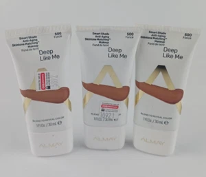 3 PACK ALMAY SMART SHADE SKINTONE MATCHING DEEP LIKE ME BLEND TO REVEAL 500 - Picture 1 of 8