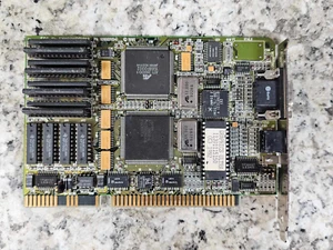 Rare Retro Gaming ISA ATI Mach8 VGA Graphics Ultra INMOS EXMCOMBOVM1 16BIT Video - Picture 1 of 7
