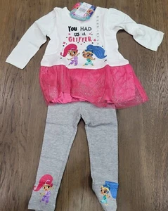 Nickelodeon Girls Glitter Sweatshirt & Legging 2-piece Bundle Set - Picture 1 of 5