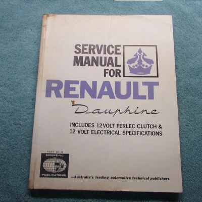 Manual de tienda: Renault Dauphine Foto 1 de 4