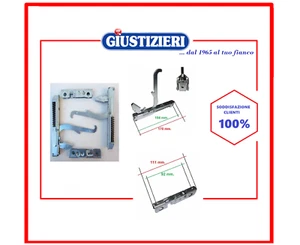 KCF2197 GLEM GAS KIT 2 CERNIERE + 2 PORTARULLI MAXI FORNO PORTA PESANTE WEGA - Foto 1 di 1
