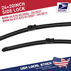 Front Windshield Wiper Blades Pair of 24"+20" All Season For BMW X5 / BMW X6