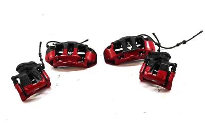 13-17 AUDI S7 C7 FRONT REAR LEFT RIGHT BRAKE CALIPER SET HAS RED PROTECTION TAPE - Image 1 of 4