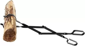 Firewood Tongs Reinforced Wrought Iron For Extra Strength 26” Log Grabber New - Picture 1 of 7