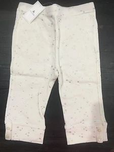 Gap Kids Girls Silver Star white Sparkly Leggings Size 4 pants NEW - Picture 1 of 2