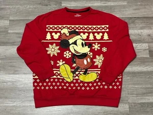Disney Mickey Mouse Ugly Christmas Sweater Pullover Holiday Men’s Size XL - Picture 1 of 7
