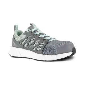 Reebok Work Fusion Flexweave RB316 Womens 10 Gray Comp Toe Athletic Shoes ZPO639 - Picture 1 of 10
