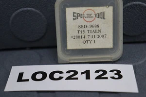 SPEC TOOL ( .9688'' ) SSD-9688 SPADE DRILL INSERT #2 T-A LOC2123 - Picture 1 of 3