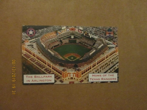 MLB Texas Rangers Vintage The Ballpark In Arlington 3x5 Stadium Postcard Cover