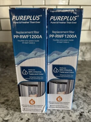PUREPLUS PP-RWF1200A Refrigerator Water Filter Samsung Replacement 2 Packs - Image 1 of 4
