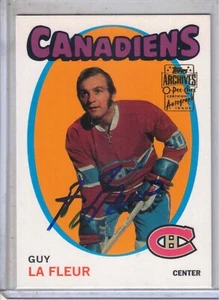 2001-02 TOPPS O-Pee-Chee Archives hockey Guy Lafleur authentic auto card READ ! - Picture 1 of 2