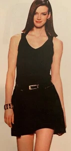 NWT $185 ETCETERA VINTAGE BLACK SKORT SHORTS ZIP-OFF SKIRT sizes 0 4 6 8  12 - Picture 1 of 4