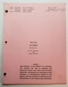 WHIZ KIDS / James Crocker 1983 TV Script, vintage computer genius "The Network" - Picture 1 of 12