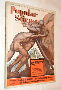 March 1927 Popular Science Monthly Magazine - Great Art Deco Cover Engineering - Picture 1 of 9