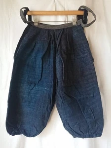 Boro japanischer Vintage alter Stoff Monpe Baumwollstoff Lumpen Patchwork Hose - Bild 1 von 10
