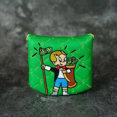 GOAT GOLF The Richest Kid Richie Inspired Center-Shaft Mallet Putter Headcover For LAB DF3