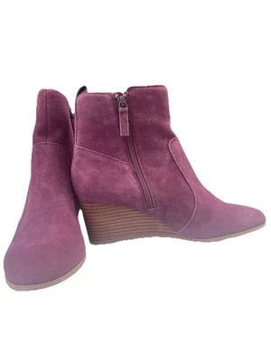 NWOB Violet & Red Jay Jay suede Wedge Heel ankle booties boots SZ 9.5 Urban Boho - Image 1 of 4