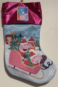Calza natalizia Peppa Pig nuova con etichetta - Foto 1 di 5